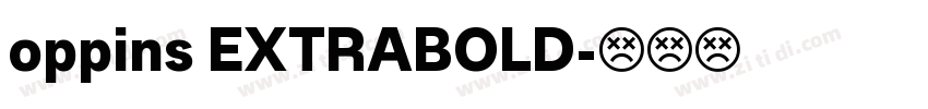 oppins EXTRABOLD字体转换